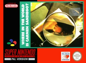 Where in the World Is Carmen Sandiego (Europe) (En,Fr,De,Es,It) box cover front